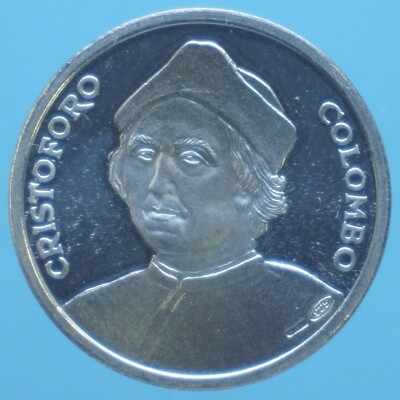 CRISTOFORO COLOMBO MEDAGLIA 1992 500 ANNI SCOPERTA AMERICA ARGENTO