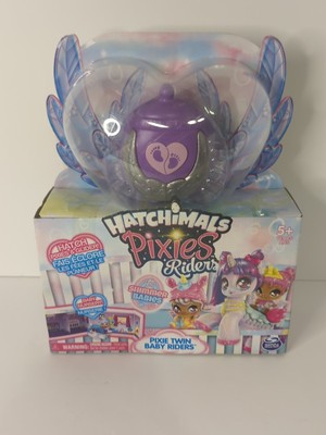 HATCHIMALS Pixies Riders – Gemelli Scintillanti Con Aliante E 4 Accessori, Giocattolo Per Bambini, Unboxing Magico Con Uovo Che Diventa Culla, Stili Assortiti - 4