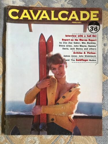Cavalcade February 1965 Gentlemans Magazine James Bood Goldfinger Girl Erotica