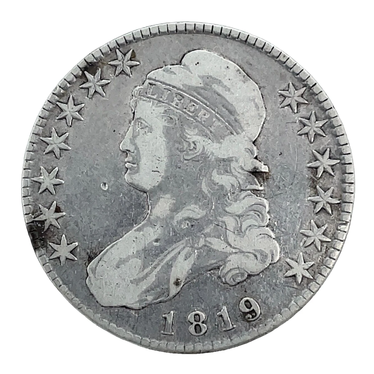 1819 Year Silver US Early Half Dollar Coins (1794-1839) for sale
