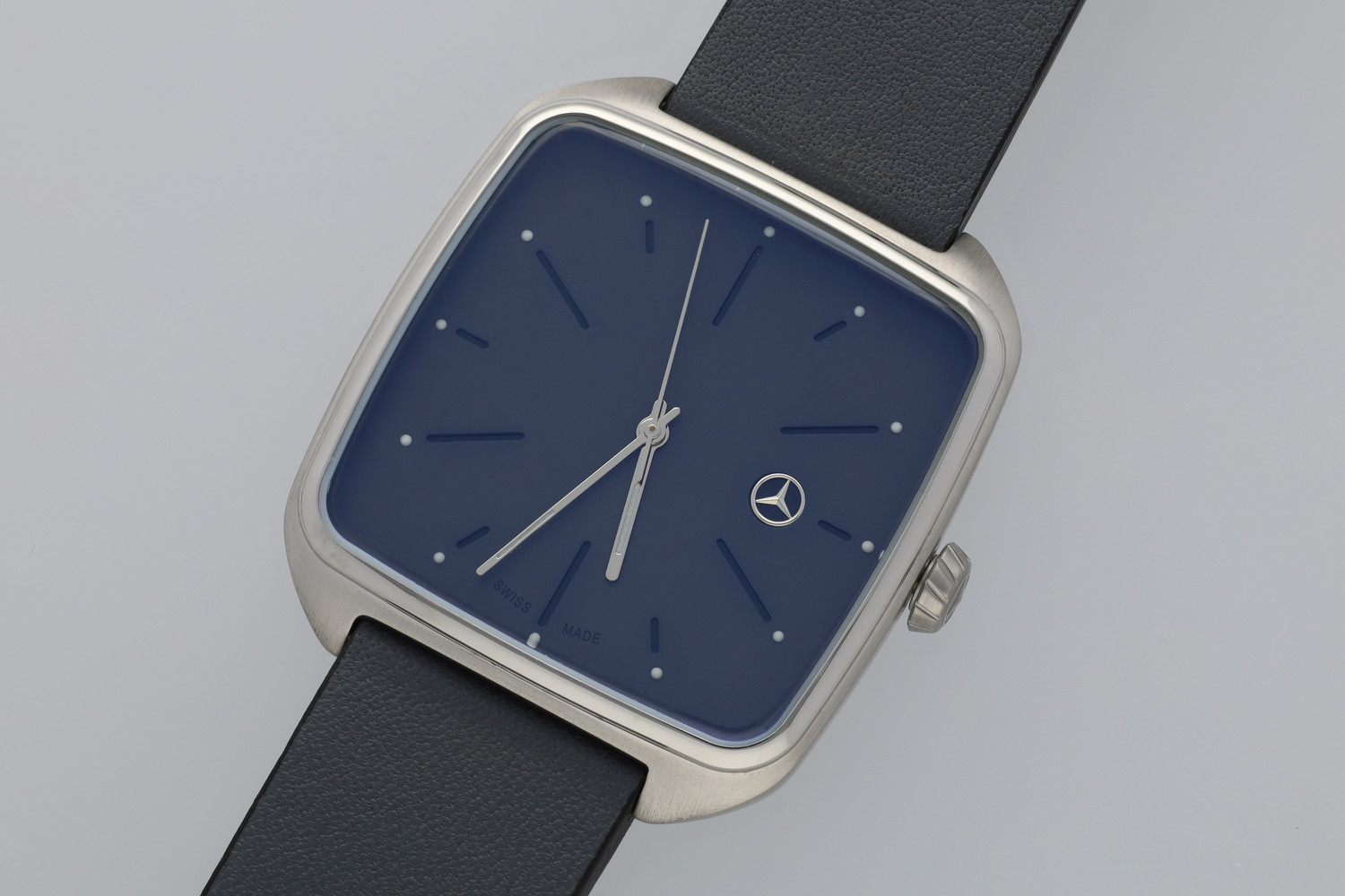 Mercedes-Benz Original Men's Watch ""Modern"" 2022 Stainless Steel/Calfskin New