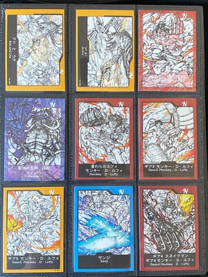 One Piece Anime Collectable Card Hand Painting Sketch Base Card Set Pick UR Own