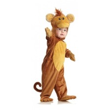 Underwraps Monkey Jumpsuit Animal Fur Plush Toddler Halloween Costume 26051