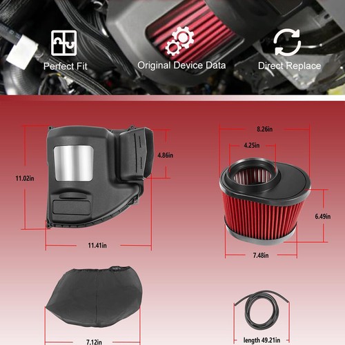for 2021-24 Ford Bronco Roush 422233 Engine Cold Air Intake Induction System Kit - Picture 8 of 15