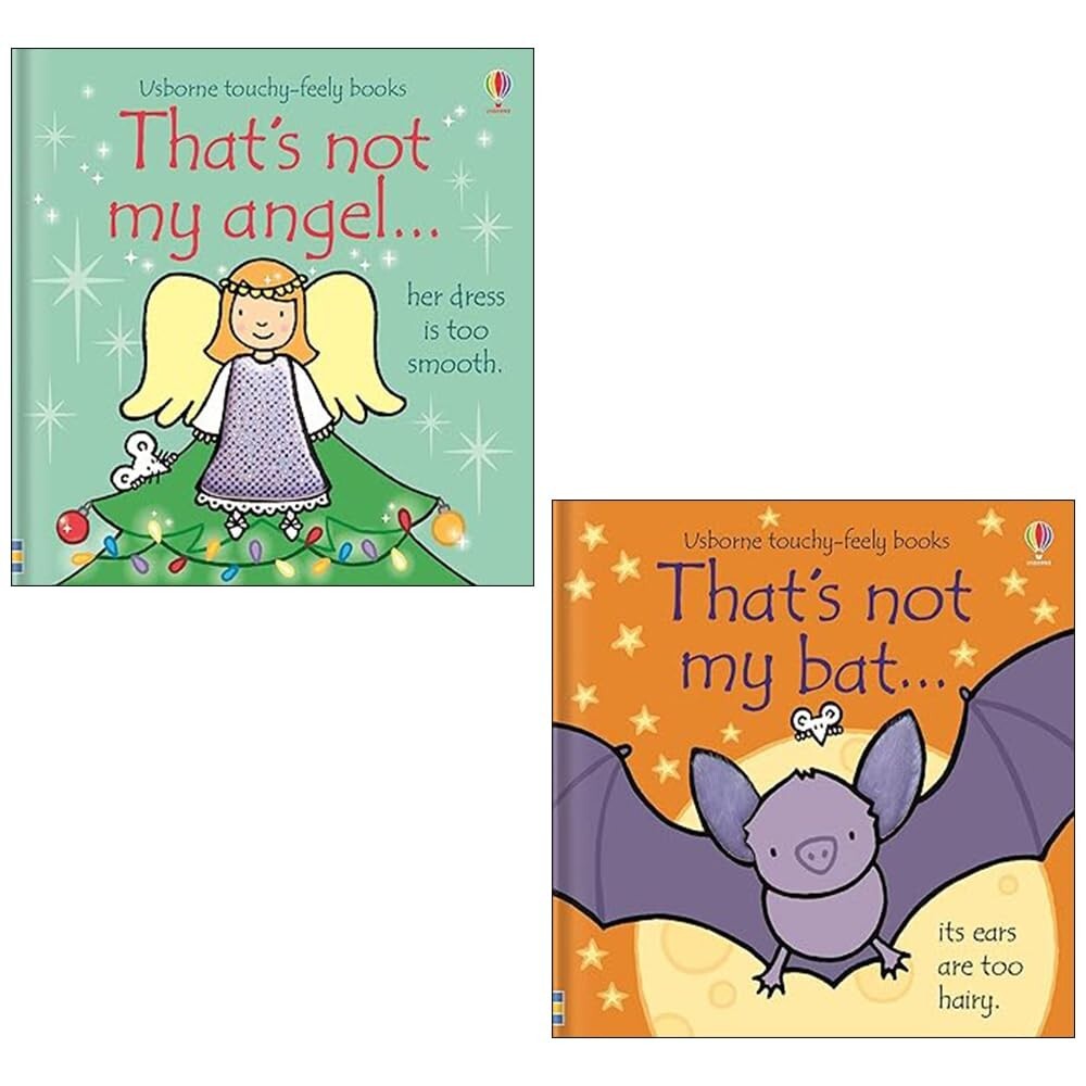 That's Not My Series 2 Books Collection Set by Fiona Watt Angel, Bat Board book