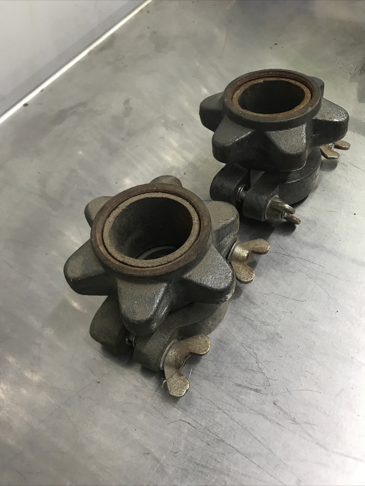 threaded Ivanko 2” Olympic Spin lock Barbell Collars 2 1/2 kg