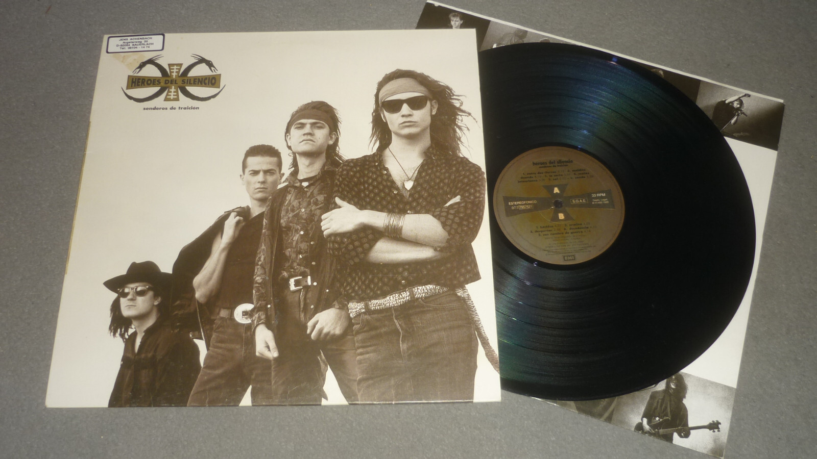 Heroes Del Silencio - Senderos De Traición - EMI 072 7957521 España 1990 OIS VG+