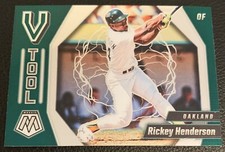 2021 MOSAIC BASEBALL RICKEY HENDERSON OAKLAND ATHLETICS V TOOL INSERT #VT3