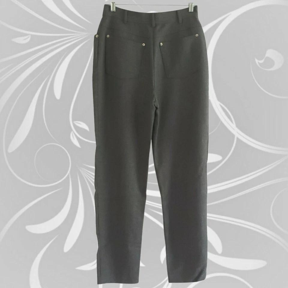 Oprah's Closet Valentino Miss V Italia Gris Carbón Pantalón Elástico Talla 12  Foto 2 de 4