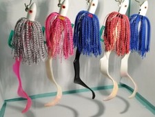 3oz ESOX MAGNUM TACKLE White Magnum Jig Leopard 8/o hook 8" Super Grub