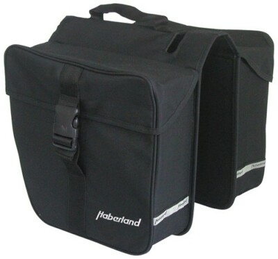 Haberland Gepäckträgertasche Doppeltasche 25L E-Bike 20cm Brücke schwarz