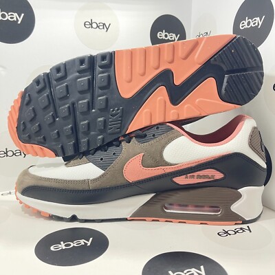 Nike Air Max 90 Red Stardust Mocha Ironstone Brown White Men's DM0029-105 Sz 14
