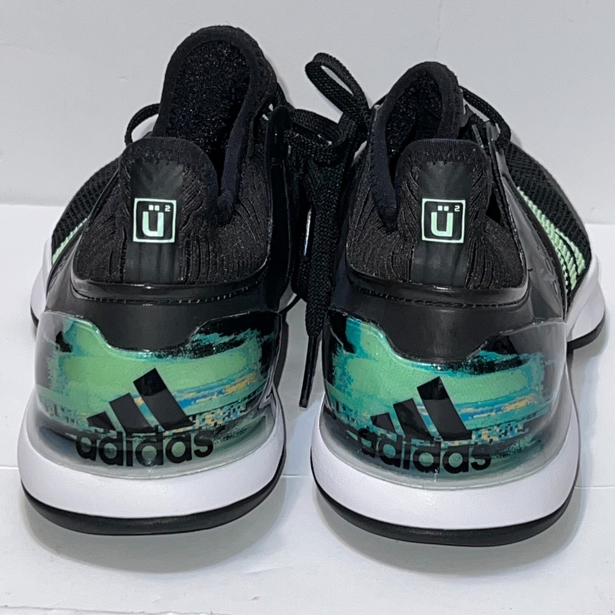 NEW Adidas Adizero Ubersonic 2 Men's Size 7 Black Glow Green Tennis Shoes EG2596