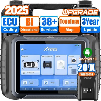 XTOOL D8W Drahtloses bidirektionales Diagnosegerät ECU-Codierung Topologiekarte