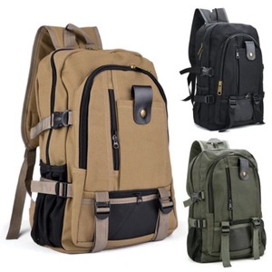 Men/'s Retro Thick Canvas Backpack Rucksack Hiking Climbing Travel Bag Schoolbag