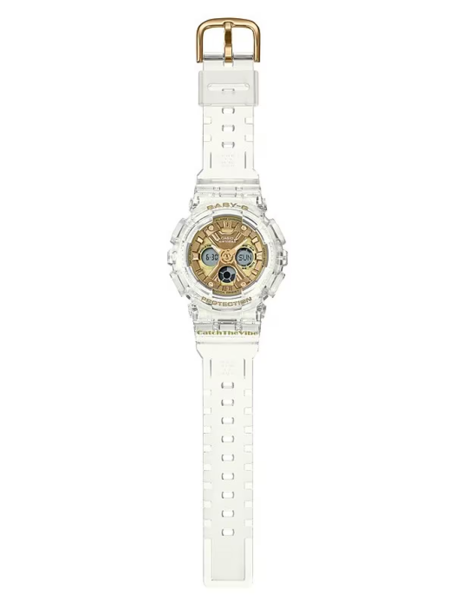 NEW Casio Baby-G CATCH THE VIBE by RIEHATA White & Gold