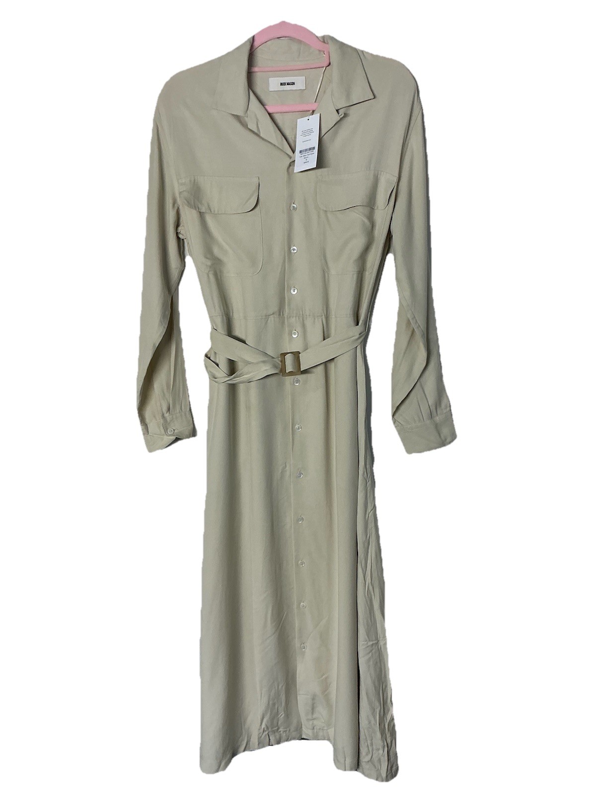 Buck Mason Tusk Silken Twill Studio Shirt Dress Size M Medium