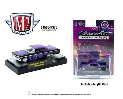 M2 Machines 1964 Chevrolet Impala SS 409 Convertible Black