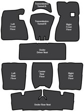 1965-70 Chevrolet Impala Sound Deadener Eva - 9 Pc Set