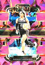 2024 Panini Select WNBA #18 DiJonai Carrington Prizms Red Ice