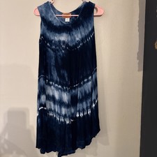 Xsylzto Premium Goods You Trust  Free Size The Dye Sun Dress Blue