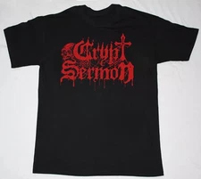 Logo Crypt Sermon Teeth Shirt Black Cotton Gift For Fan