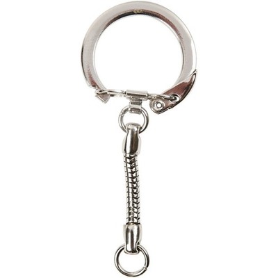 Creativ Company 512821 Key Chain Silver   Case (Key Chain, Silver, Metal, Round,