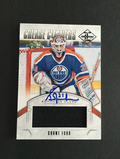 GRANT FUHR 2012 PANINI LIMITED CREASE CLEANERS # 69/99 GAME-USED-AUTO'D CARD
