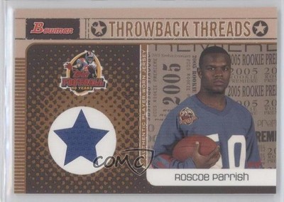 2005 Bowman Throwback Threads Roscoe Parrish #BRT-RP Rookie RC 0j6