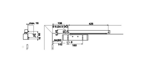 dormakaba Türschließer TS 93 B Normalmontage Bandseite silber EN 2-5 - Bild 2 von 3
