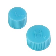 2 Pcs Car A/C Valve Core Caps AC System Charging Port Leakproof Seal Caps