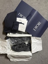 Christian Dior B30 Mesh Trainers Black/White, UK Size 9