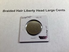 1854 Braided Hair Liberty Head Large Cent in Fine Condition 011026 51tk