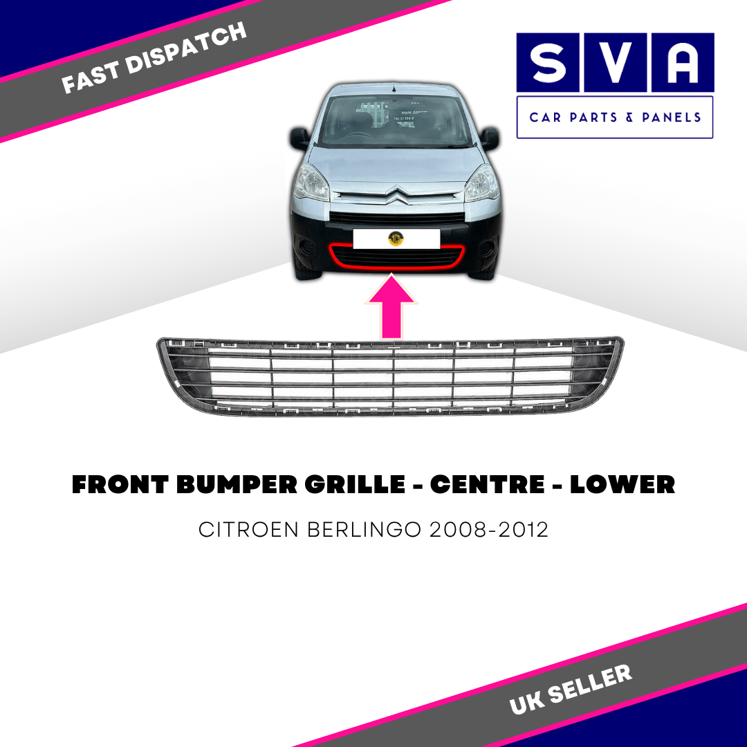 Citroen Berlingo 2008-2012 Front Bumper Grille Centre Lower Insurance Approved