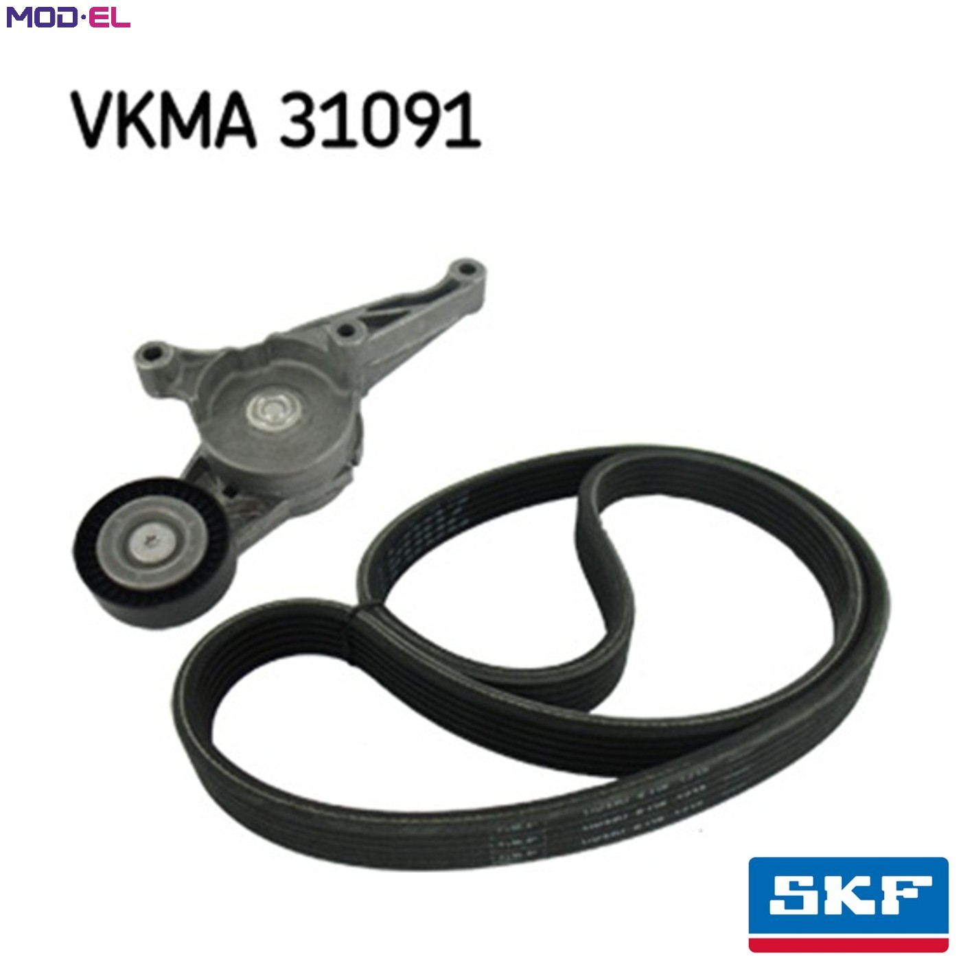 Multi-ribbed V-belt kit VKMA 31091 SKF for VW SEAT - Image 12