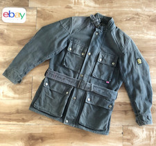 Giacca Belstaff ROADMASTER, cotone cerato, usata, grigio ardesia, taglia M