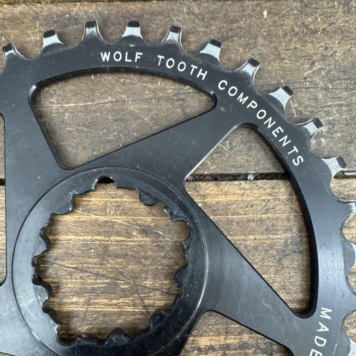 Wolf Tooth Components BB30 34T Chainring Direct Mount Black MTB