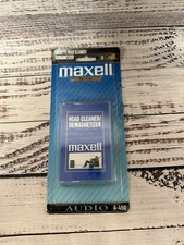 Vintage Maxell Cassette Tape Head Cleaner and Demagnetizer A-450 with Packaging