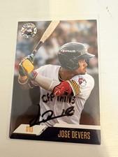 Jose Devers Autographed Lake County Captains card (RARE)