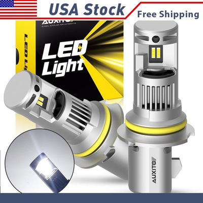 #ad 2X 9007 HB5 LED Headlight Bulbs Kit High Low 6000K Beam White Super Bright 2 4x $8.99