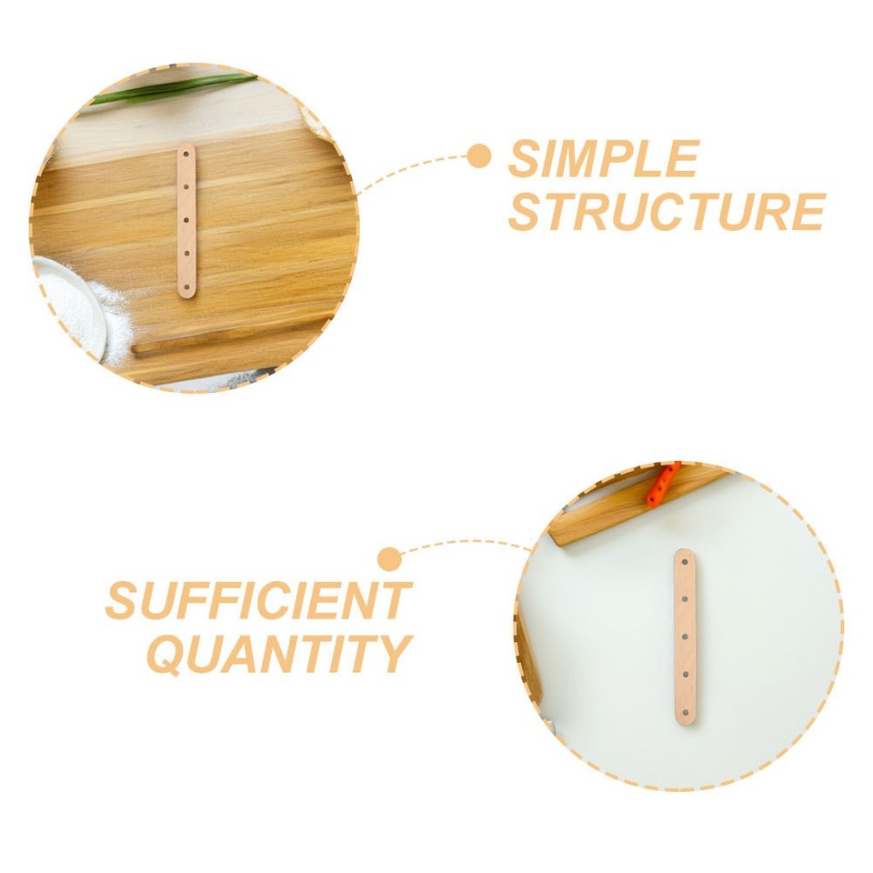 150Pcs Wooden Ice Cream Sticks with Holes Khaki for School Craft ...
