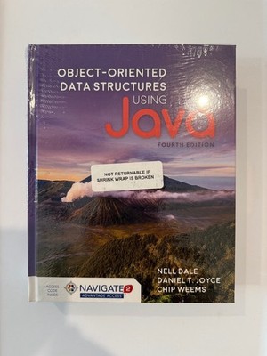 Object-Oriented Data Structures Using Java 4th Edition by Nell Dale - Hardcover