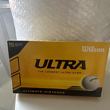 Wilson Ultra Ultimate Distance Golf Balls White 15 Pack For Golf
