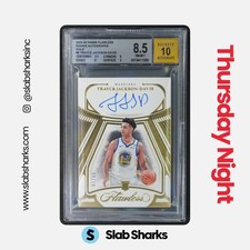 2023 PANINI FLAWLESS TRAYCE JACKSON-DAVIS AUTO GOLD RC /10 BGS 8.5 ROOKIE