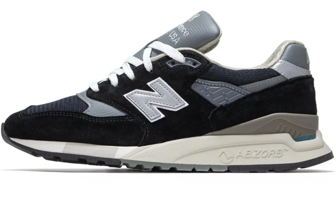 New Balance 998 Core Series   Made In USA Homme Taille 11 OG Noir Kith Gris U998BL