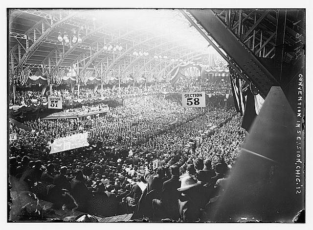 In session,Chicago,Illinois,Coliseum,Republican National Convention,1912