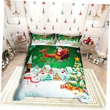 Christmas Duvet Cover Set Full Size, Snowman Xmas Full no comforter Multi 03
