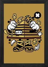 Cartoon Illustration 43 Framed Wall Art Poster Canvas Print Picture