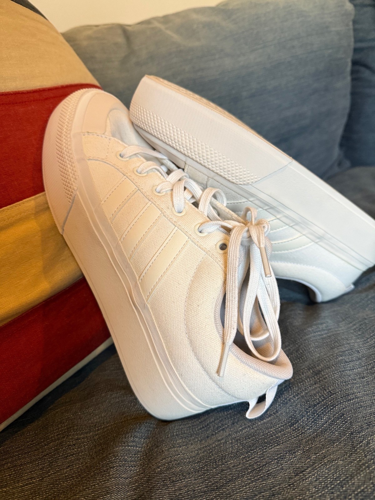 adidas bravada 2.0 platform triple white w