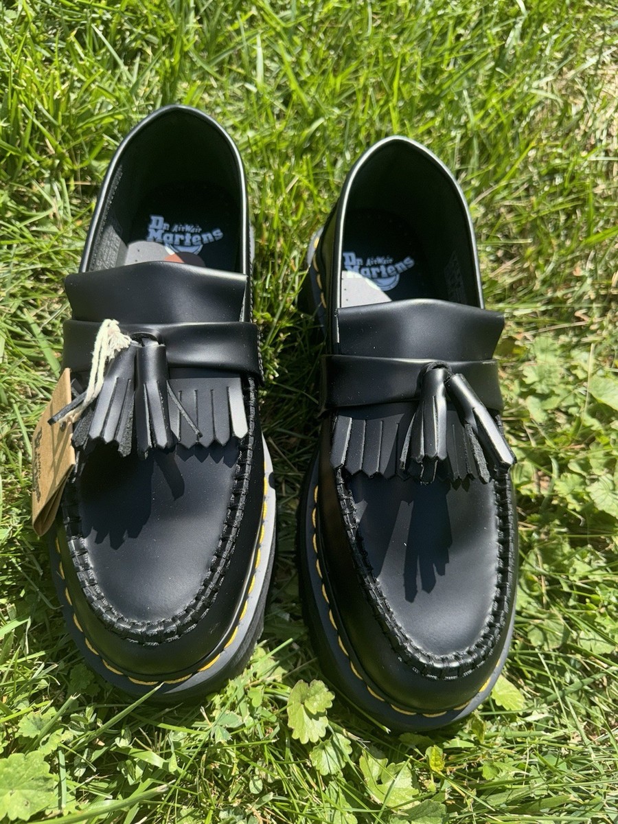 Dr. Martens Adrian Quad Leather Platform Tassel Black Men